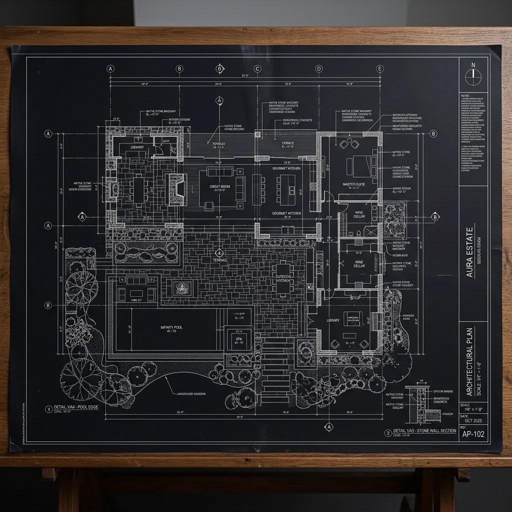 Blueprint background pattern
