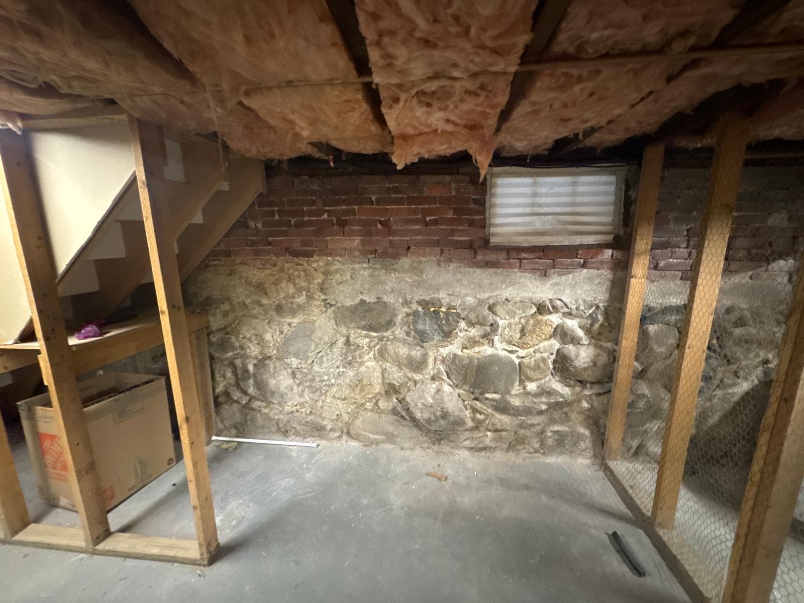 Before renovation - original stairs